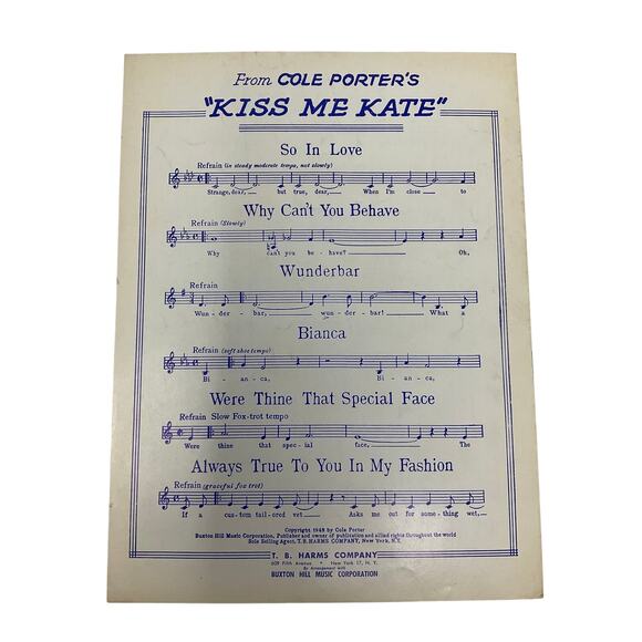 True Love Sheet Music Bing Crosby Grace Kelly Frank Sinatra Cole Porter - Picture 5 of 5